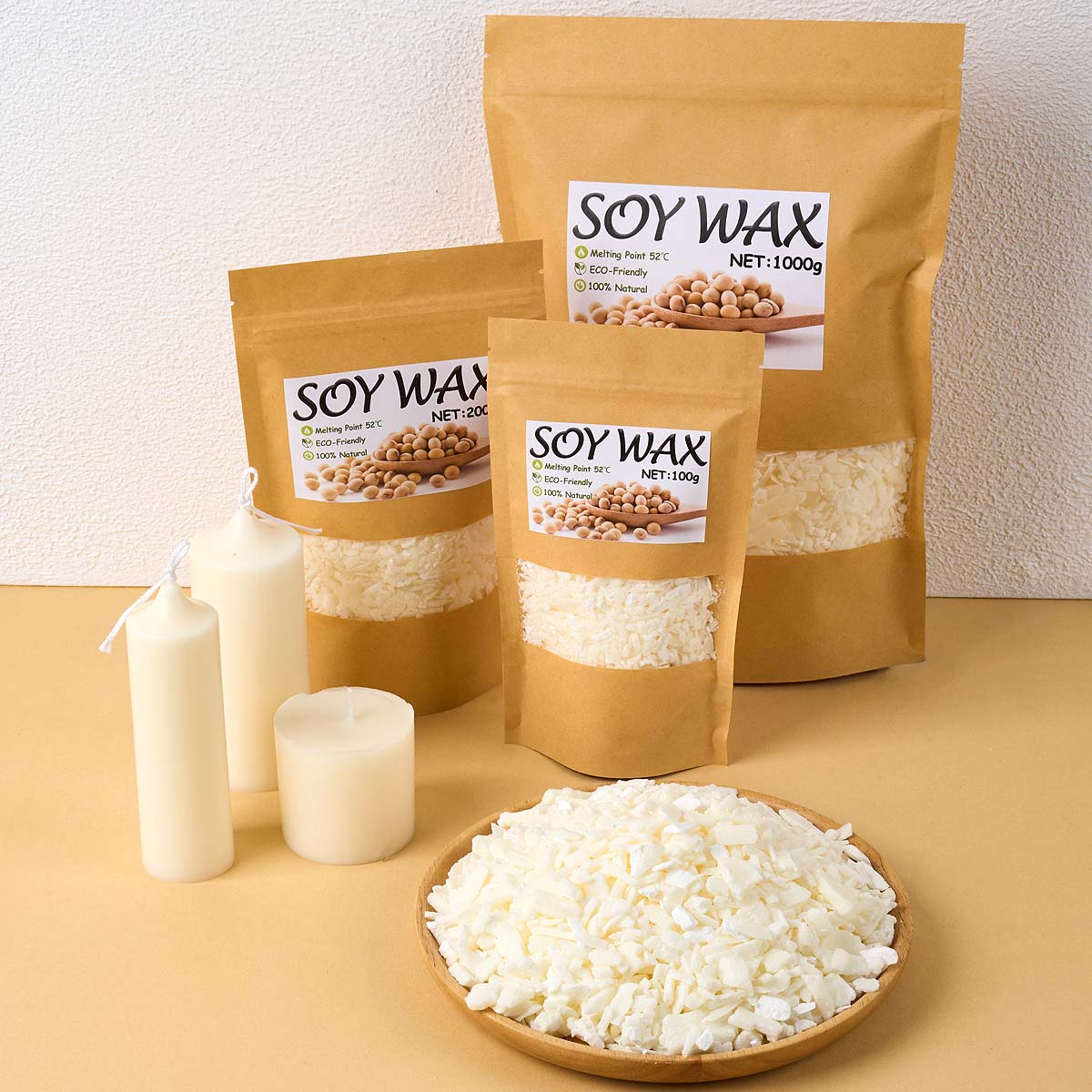 Candle Making Ideas - Cera de soja blanca pura de