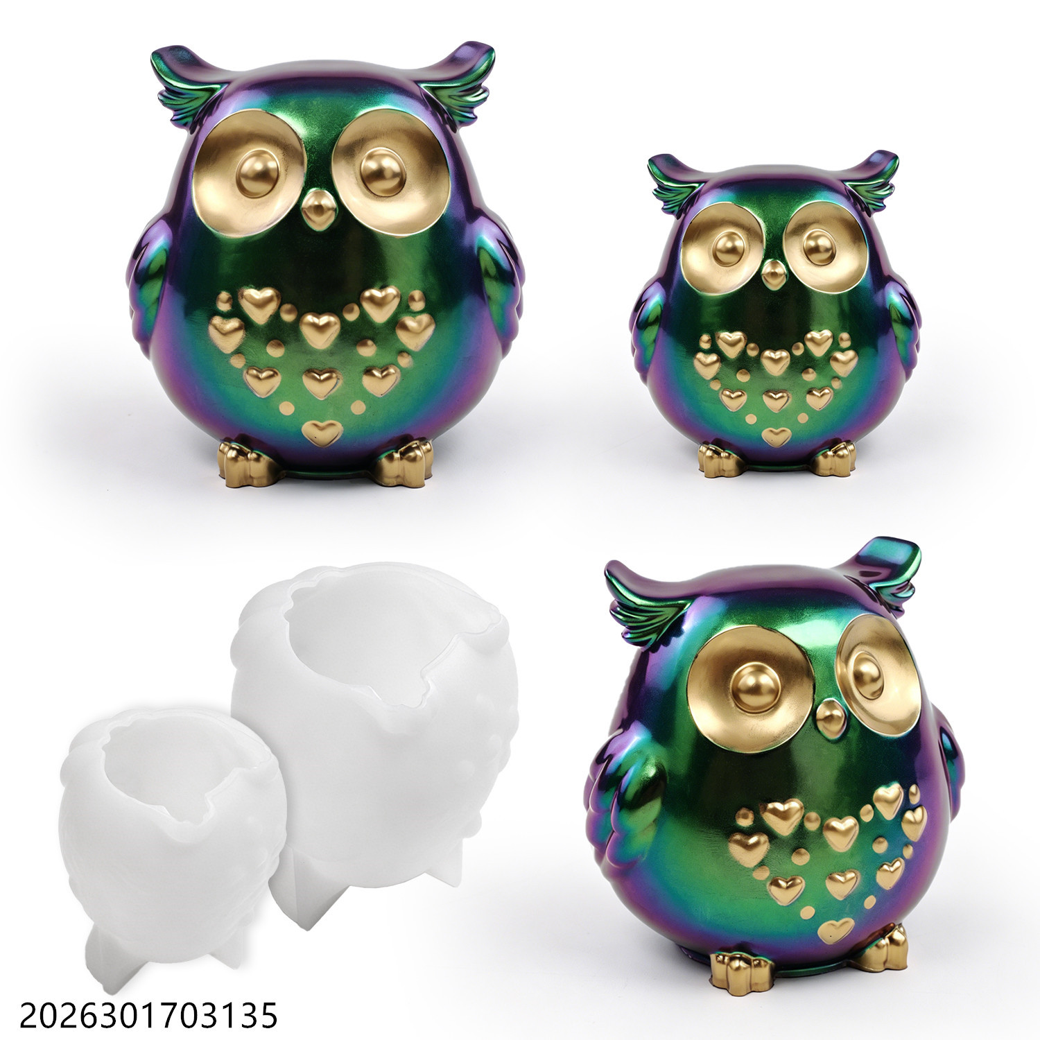 Candle Making Ideas - Molde de silicona de búho 3D