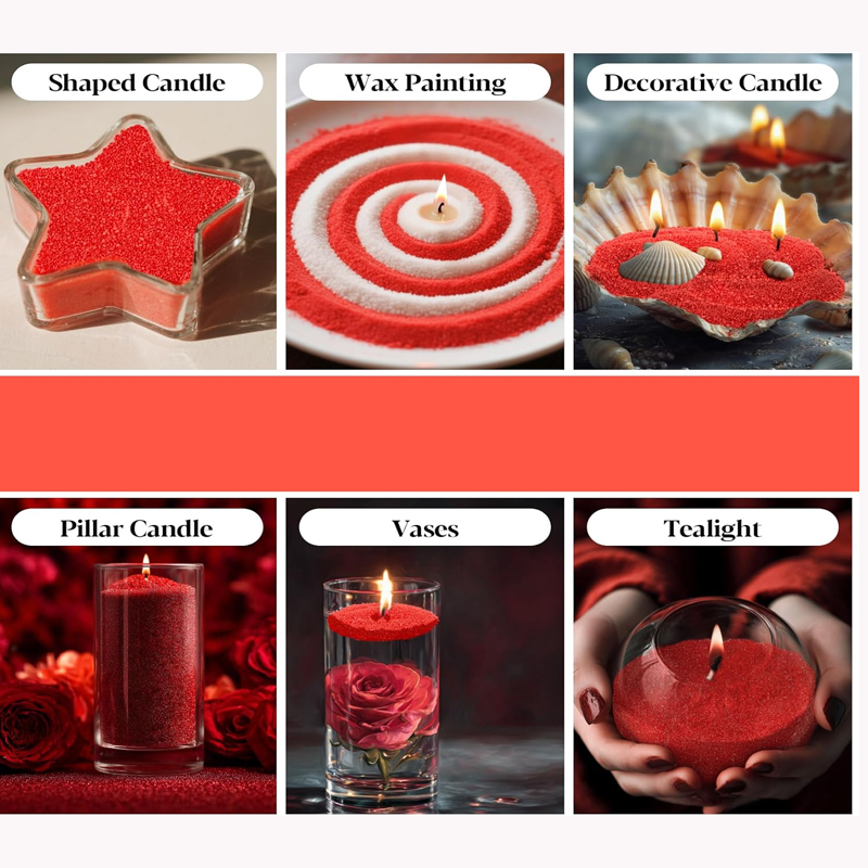 Velas perladas de arena verde, - Candle Making Party reseña y precio